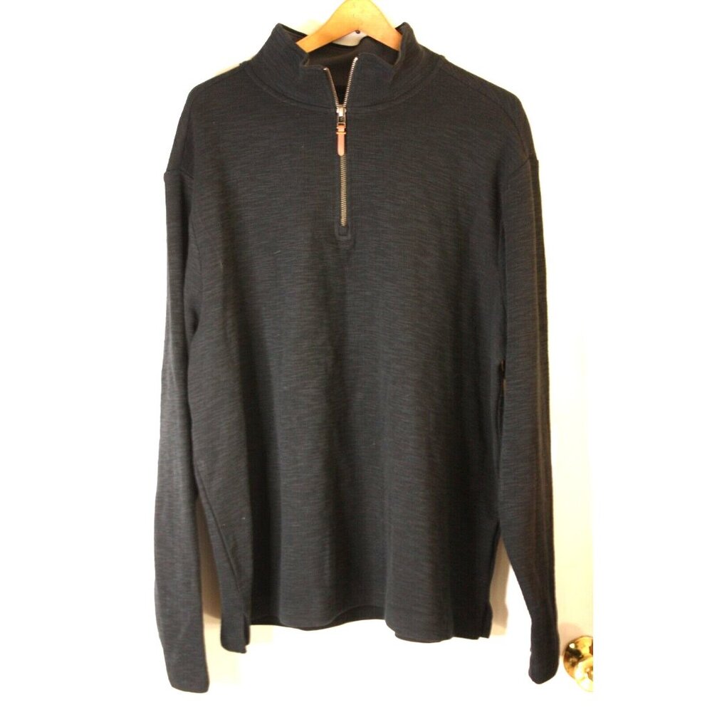 Goodfellow & Co. Men’s Size XL Quarter Zip Mock Neck Pullover Sweater Black